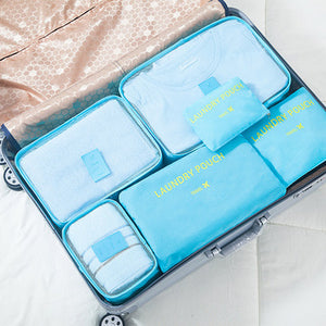 Luggage Organiser Cubes- 6 Piece Set
