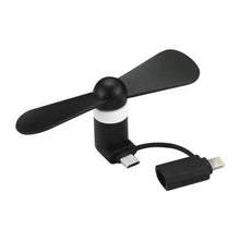 Load image into Gallery viewer, The Heatwave Fan - iPhone & Android Compatible Portable Fan black