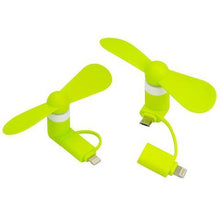 Load image into Gallery viewer, The Heatwave Fan - iPhone & Android Compatible Portable Fan green