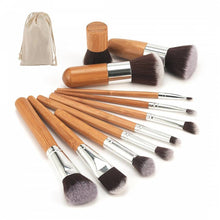 Load image into Gallery viewer, Bamboo Brushes Set with Carry Bag