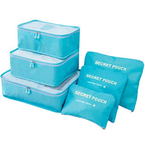 Luggage Organiser Cubes- 6 Piece Set