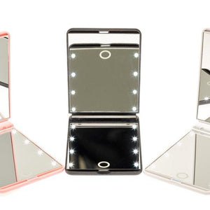 LED Touchscreen Travel Mirror