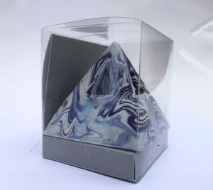 Black Iris Scented Decorative Marble Pyramid