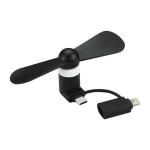 The Heatwave Fan - iPhone & Android Compatible Portable Fan black