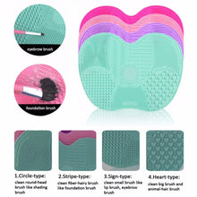 Load image into Gallery viewer, Makeup Brush Silicone Cleaning Mat